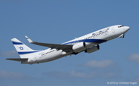 Boeing 737-85P | 4X-EKH | El Al Israel Airlines | Z&UUML;RICH (LSZH/ZRH) 28.03.2019