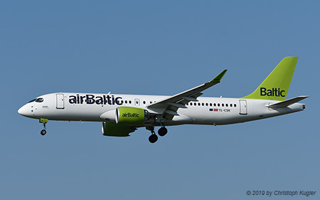 Airbus A220-300 | YL-CSK | Air Baltic | Z&UUML;RICH (LSZH/ZRH) 19.04.2019