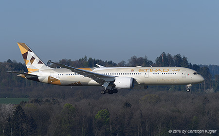 Boeing 787-9 | A6-BLI | Etihad Airways | Z&UUML;RICH (LSZH/ZRH) 20.04.2019