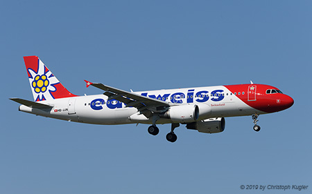 Airbus A320-214 | HB-JJN | Edelweiss Air | Z&UUML;RICH (LSZH/ZRH) 20.04.2019