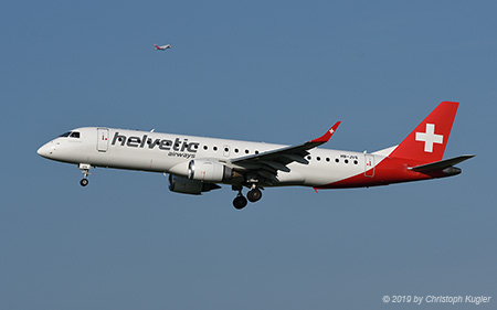 Embraer ERJ-190LR | HB-JVS | Helvetic Airways | Z&UUML;RICH (LSZH/ZRH) 23.05.2019