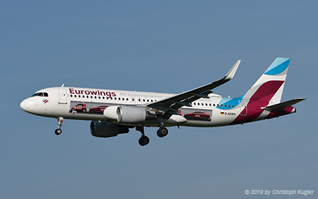 Airbus A320-214 | D-AEWS | Eurowings  |  Promoting AVIS | Z&UUML;RICH (LSZH/ZRH) 23.05.2019