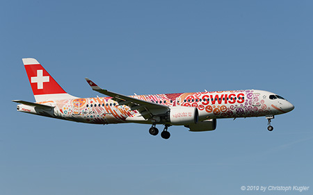 Bombardier CSeries 300 | HB-JCA | Swiss Global Airlines  |  Fête des Vignerons 2019 cs | Z&UUML;RICH (LSZH/ZRH) 31.05.2019