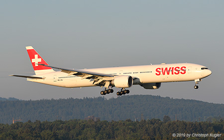 Boeing 777-300ER | HB-JNJ | Swiss International Air Lines | Z&UUML;RICH (LSZH/ZRH) 24.06.2019