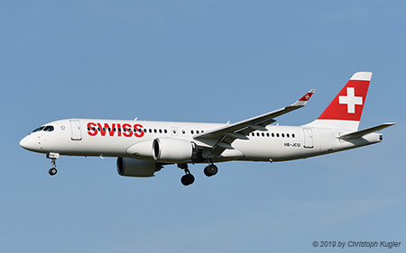 Airbus A220-300 | HB-JCQ | Swiss International Air Lines | Z&UUML;RICH (LSZH/ZRH) 10.07.2019