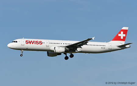Airbus A321-111 | HB-IOF | Swiss International Air Lines | Z&UUML;RICH (LSZH/ZRH) 10.07.2019