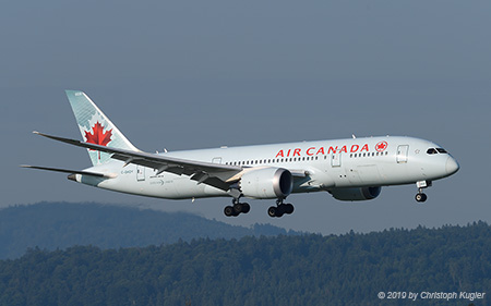 Boeing 787-8 | C-GHQY | Air Canada | Z&UUML;RICH (LSZH/ZRH) 14.07.2019
