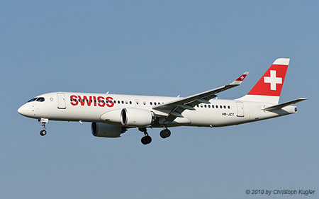 Airbus A220-300 | HB-JCT | Swiss International Air Lines | Z&UUML;RICH (LSZH/ZRH) 24.07.2019