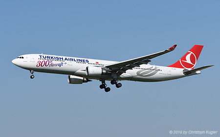 Airbus A330-303 | TC-LNC | Turkish Airlines  |  300th aircraft of Turkish Airlines | Z&UUML;RICH (LSZH/ZRH) 24.07.2019