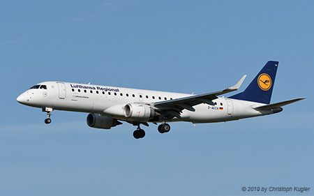 Embraer ERJ-190LR | D-AECA | Lufthansa Regional | Z&UUML;RICH (LSZH/ZRH) 01.08.2019