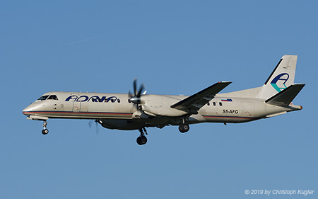 SAAB 2000 | S5-AFG | Adria Airways | Z&UUML;RICH (LSZH/ZRH) 11.08.2019