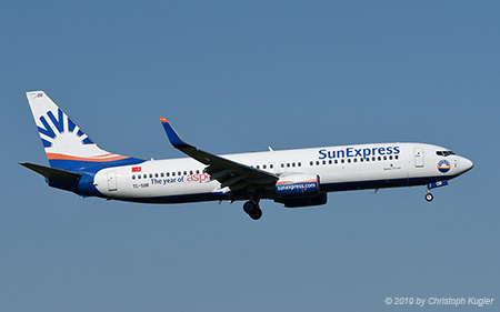Boeing 737-8AS | TC-SOR | SunExpress | Z&UUML;RICH (LSZH/ZRH) 25.08.2019
