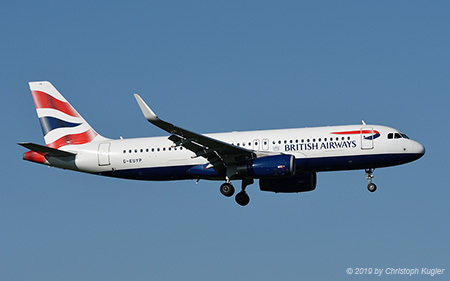 Airbus A320-232 | G-EUYP | British Airways | Z&UUML;RICH (LSZH/ZRH) 25.08.2019