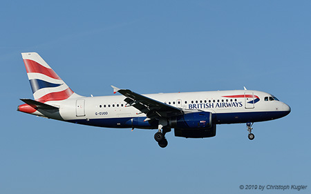 Airbus A319-131 | G-EUOD | British Airways | Z&UUML;RICH (LSZH/ZRH) 03.09.2019