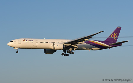 Boeing 777-3ALER | HS-TKL | Thai Airways International | Z&UUML;RICH (LSZH/ZRH) 04.09.2019