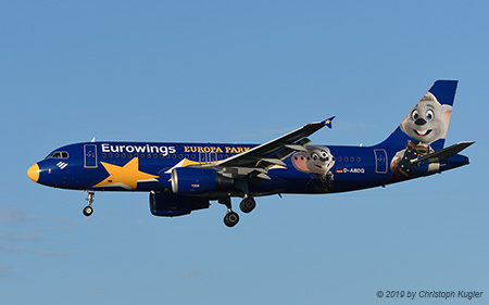 Airbus A320-214 | D-ABDQ | Eurowings  |  promoting Europa Park | Z&UUML;RICH (LSZH/ZRH) 12.09.2019