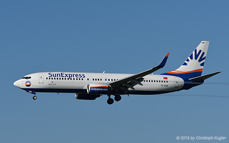 Boeing 737-86J | TC-SON | SunExpress | Z&UUML;RICH (LSZH/ZRH) 13.09.2019