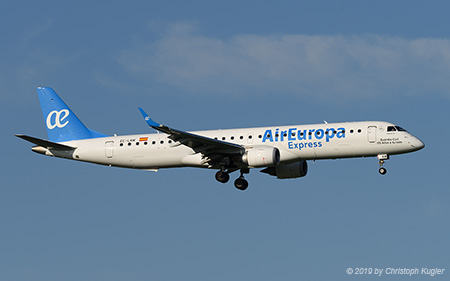 Embraer ERJ-195LR | EC-LKM | Air Europa Express  |  Guardia Civil 175 Años a tu lado sticker | Z&UUML;RICH (LSZH/ZRH) 18.09.2019