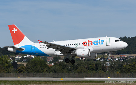 Airbus A319-112 | HB-JOJ | Chair Airlines | Z&UUML;RICH (LSZH/ZRH) 20.09.2019