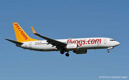 Boeing 737-86J | TC-CPV | Pegasus Airlines | Z&UUML;RICH (LSZH/ZRH) 29.09.2019