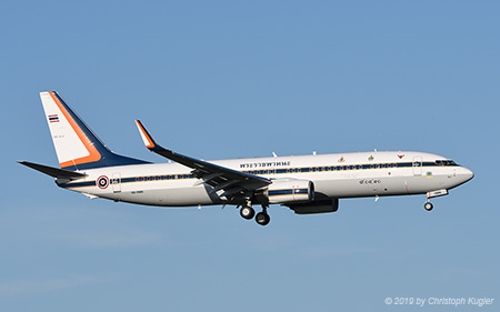 Boeing 737-8Z8 | HS-HMK | His Majesty King Maha Vajiralongkorn | Z&UUML;RICH (LSZH/ZRH) 26.10.2019