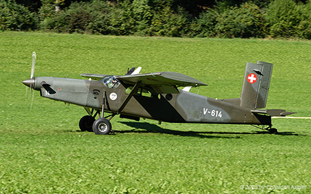 Pilatus PC-6/B2-H2M-1 | V-614 | Swiss Air Force | SCHLIERBACH OBEREGG (----/---) 09.09.2020