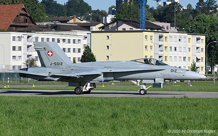 McDonnell Douglas F/A-18C Hornet | J-5012 | Swiss Air Force | EMMEN (LSME/---) 07.07.2020