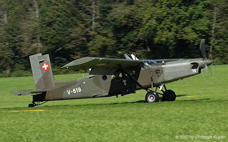 Pilatus PC-6/B2-H2M-1 | V-619 | Swiss Air Force | OBERILLAU (----/---) 09.09.2020
