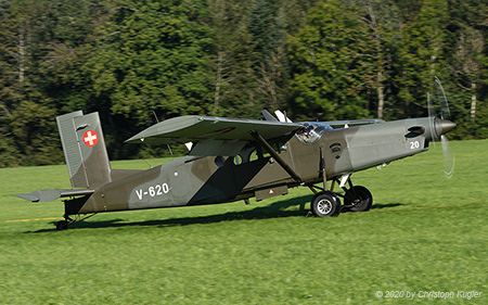 Pilatus PC-6/B2-H2M-1 | V-620 | Swiss Air Force | OBERILLAU (----/---) 09.09.2020