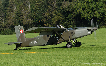 Pilatus PC-6/B2-H2M-1 | V-619 | Swiss Air Force | OBERILLAU (----/---) 09.09.2020