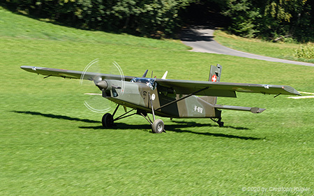 Pilatus PC-6/B2-H2M-1 | V-619 | Swiss Air Force | SCHLIERBACH OBEREGG (----/---) 08.09.2020