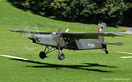 Pilatus PC-6/B2-H2M | V-631 | Swiss Air Force | SCHLIERBACH OBEREGG (----/---) 08.09.2020