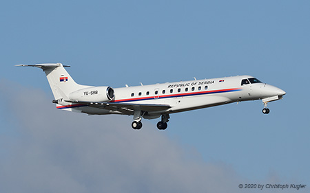 Embraer EMB-135BJ Legacy 600 | YU-SRB | Republik of Serbia | Z&UUML;RICH (LSZH/ZRH) 20.01.2020