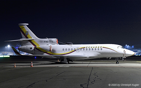 Dassault Falcon 7X | FAE-052 | Ecuadorian Air Force | Z&UUML;RICH (LSZH/ZRH) 21.01.2020