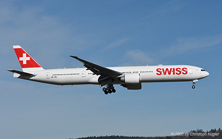 Boeing 777-300ER | HB-JNL | Swiss International Air Lines | Z&UUML;RICH (LSZH/ZRH) 22.02.2020
