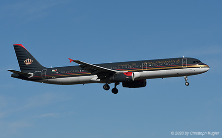 Airbus A321-231 | JY-AYV | Royal Jordanian Airlines  |  still in Joon colours | Z&UUML;RICH (LSZH/ZRH) 22.02.2020