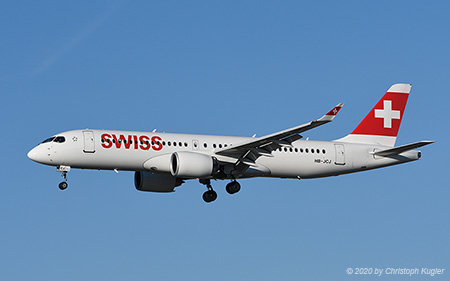 Bombardier CSeries 300 | HB-JCJ | Swiss International Air Lines | Z&UUML;RICH (LSZH/ZRH) 24.02.2020