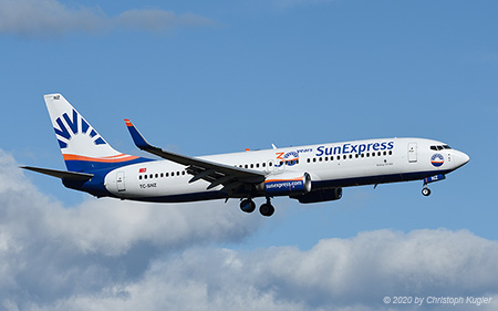 Boeing 737-86N | TC-SNZ | SunExpress  |  30 Years SunExpress sticker | Z&UUML;RICH (LSZH/ZRH) 01.03.2020