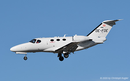 Cessna 510 Citation Mustang | OE-FOE | untitled (GlobeAir) | Z&UUML;RICH (LSZH/ZRH) 01.03.2020