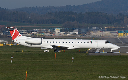 Embraer ERJ-145LR | V5-WEC | West Air Aviation  |  Visit Salvador sticker | Z&UUML;RICH (LSZH/ZRH) 01.04.2020