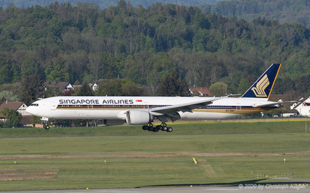 Boeing 777-312ER | 9V-SWF | Singapore Airlines | Z&UUML;RICH (LSZH/ZRH) 22.04.2020