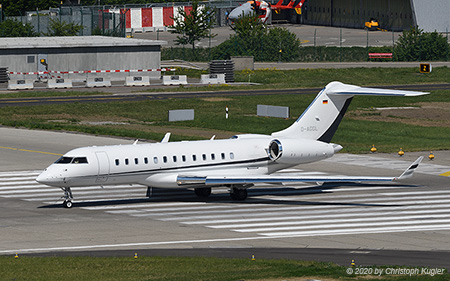 Bombardier BD.700 Global 6000 | D-AGGL | untitled (K5 Aviation) | Z&UUML;RICH (LSZH/ZRH) 23.04.2020