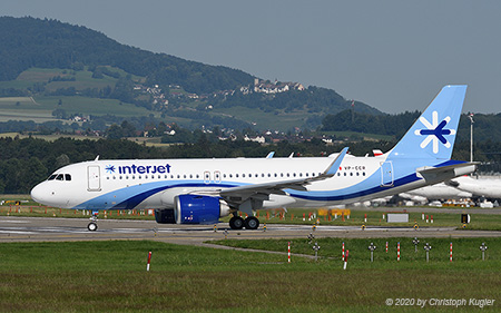 Airbus A320-251n | VP-CCR | Interjet   |  Not taken by Interjet, will instead be stored at Nîmes | Z&UUML;RICH (LSZH/ZRH) 25.06.2020