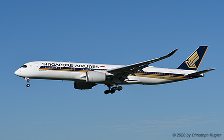 Airbus A350-941 | 9V-SMJ | Singapore Airlines | Z&UUML;RICH (LSZH/ZRH) 01.07.2020