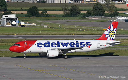 Airbus A320-214 | HB-JJK | Edelweiss Air | Z&UUML;RICH (LSZH/ZRH) 19.07.2020