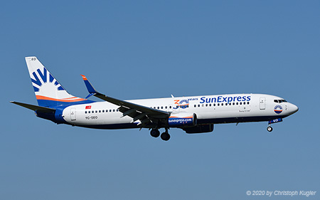 Boeing 737-8HC | TC-SEO | SunExpress  |  30 Years SunExpress sticker | Z&UUML;RICH (LSZH/ZRH) 06.08.2020
