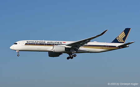 Airbus A350-941 | 9V-SMK | Singapore Airlines | Z&UUML;RICH (LSZH/ZRH) 07.08.2020