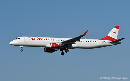 Embraer ERJ-195LR | OE-LWJ | Austrian Airlines | Z&UUML;RICH (LSZH/ZRH) 07.08.2020