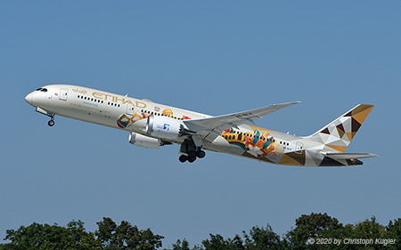 Boeing 787-9 | A6-BLH | Etihad Airways  |  ADNOC - Choose Italy | Z&UUML;RICH (LSZH/ZRH) 08.08.2020
