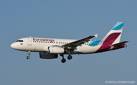 Airbus A319-132 | D-AGWG | Eurowings | Z&UUML;RICH (LSZH/ZRH) 12.08.2020